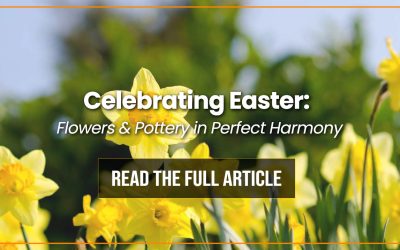 Easter Flowers & Pottery in Perfect Harmony